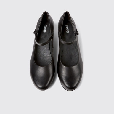 Overhead view of Helena Black Heels for Women