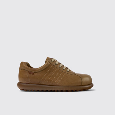 Side view of Pelotas Brown Leather Shoe for Women
