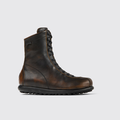 Side view of Pelotas Bi-color Leather Boots for Women