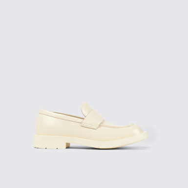 Side view of MIL 1978 White Leather Moccasin