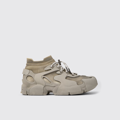 Side view of Tossu x CONCEPT(K) Stone Gray Sneakers