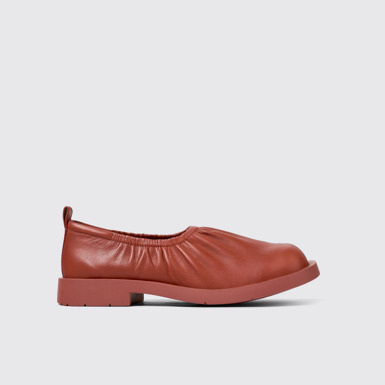 Side view of MIL 1978 Red Leather Shoe