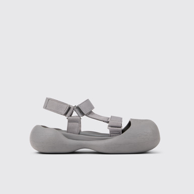 Side view of Caramba Gray Recycled PET Sandals