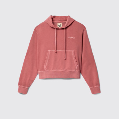 Side view of Hoodie Red Cotton Hoodie