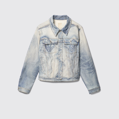 Side view of Denim Jacket  Blue Denim Jacket
