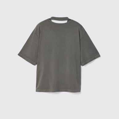 T-Shirt Samarreta ampla amb tint mineral de color negre difuminat