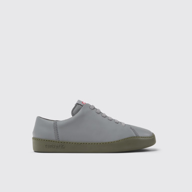 Peu Touring Grauer Ledersneaker für Herren.