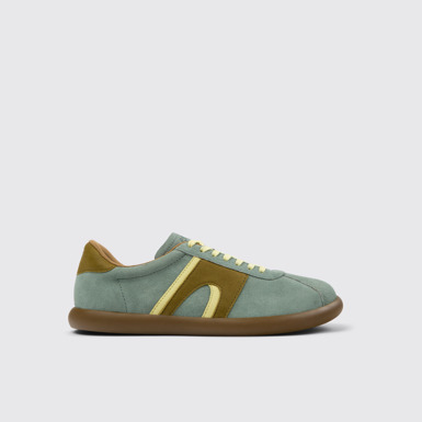 Side view of Pelotas Soller Multicolor Nubuck and Leather Sneakers for Men.