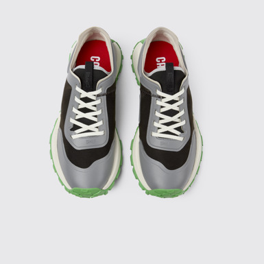 Overhead view of Drift Trail Multicolored Textile Sneaker for Men