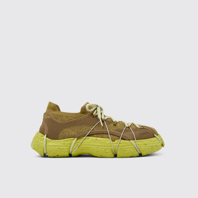Side view of ROKU Brownish yellow Sneaker for Men