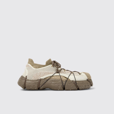 Side view of ROKU White, beige Sneaker for Men