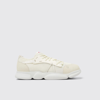 Side view of Karst Sorona® White Textile Sneaker for Men