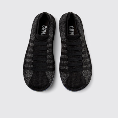 Overhead view of Beetle Multicolored Recycled PET Knit Shoes for Men.