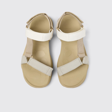 Overhead view of Karst Sandal Multicolored Recycled PET Sandals for Men.