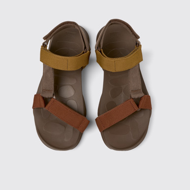 Overhead view of Karst Sandal Multicolor Recycled PET Sandals for Men.