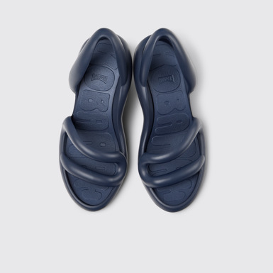 Overhead view of Kobarah Blue unisex Sandal
