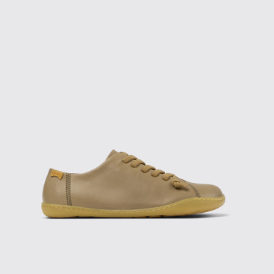 Side view of Peu Brown Leather Shoes for Women