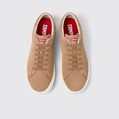 Overhead view of Peu Touring Nude Nubuck Women's Sneakers.