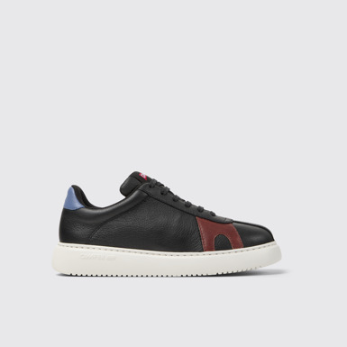 Side view of Twins Multicolor Leather Sneakers for Women.