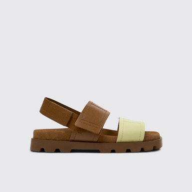 Side view of Brutus Sandal Multicolor Leather Sandals for Women.