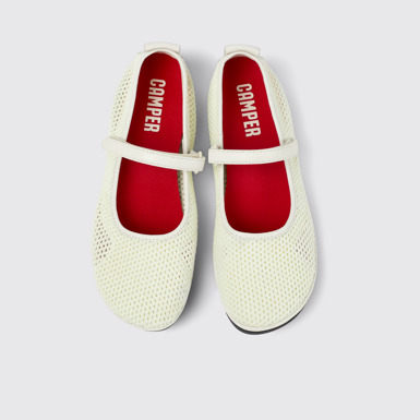 Overhead view of Right Multicolor TENCEL Lyocell Leather Moccasins for Women.