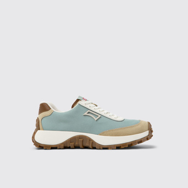 Side view of Drift Trail VIBRAM Multicolor Recycled PET and Nubuck Sneakers for Women.