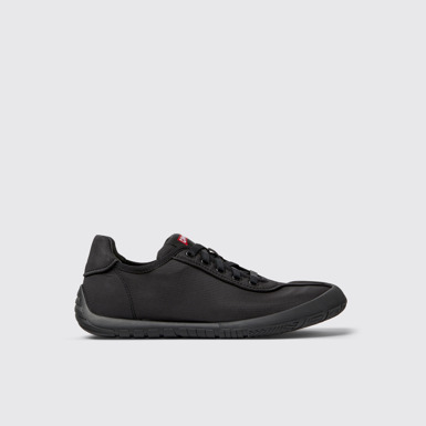 Side view of Peu Path Black Recycled PET Women's Sneakers.