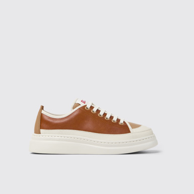 Side view of Twins Multicolor Leather Women's Sneaker.
