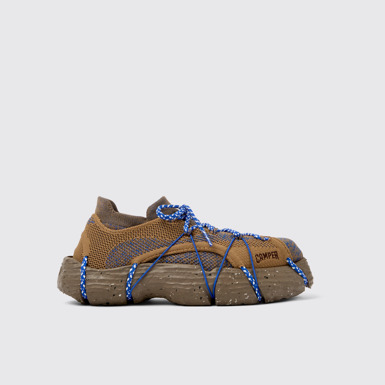 Side view of ROKU Brown Sneaker for Women