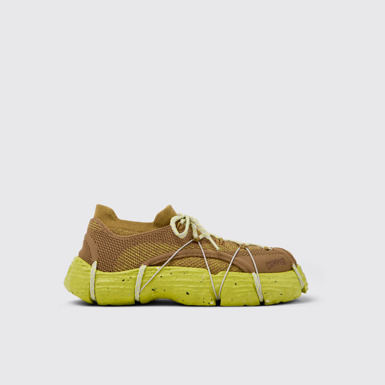 Side view of ROKU Brownish yellow Sneaker for Women