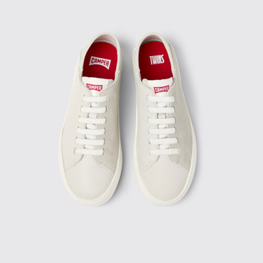 Overhead view of Twins Multicolor Nubuck and Leather Sneakers for Women.