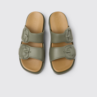 Overhead view of Brutus Sandal Green EVA Sandals for Women.