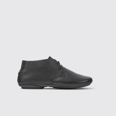 Side view of Right Black Ankle Boots for Women