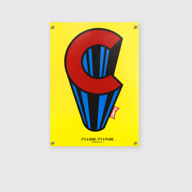 Side view of Limited edition poster 3 It's a bird, it's a plane...