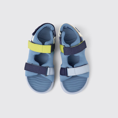 Twins Sandalias azules de tejido para niños