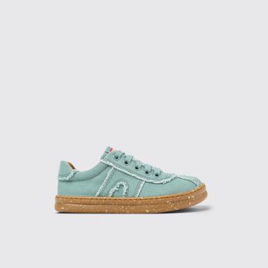 Runner Grüner Kindersneaker aus Recyclingbaumwolle.