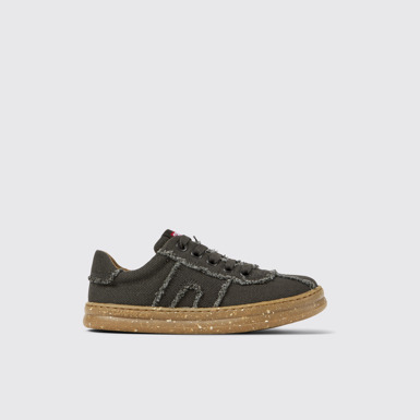 Runner Graue Kindersneaker aus Recyclingbaumwolle.