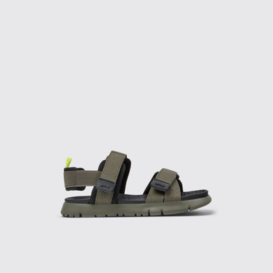 Side view of Oruga Multicolor Textile Kids' Sandals.