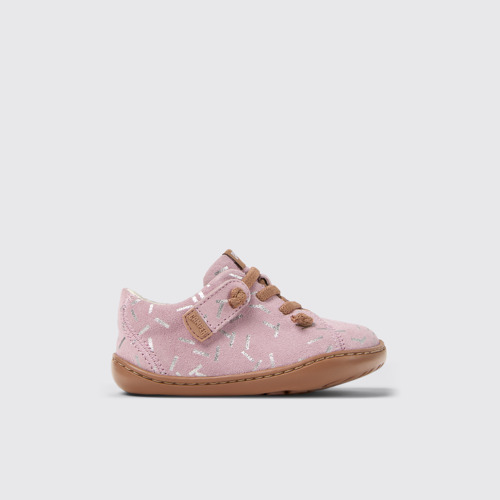 Image of Side view of Peu Multicolor Nubuck Shoes for Kids.