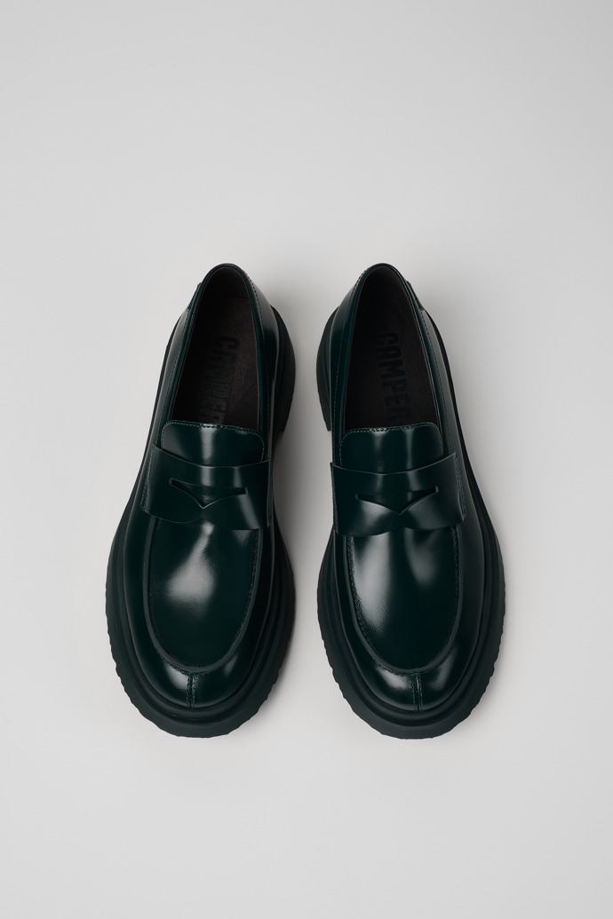 Walden Mocasines verdes de piel para hombre