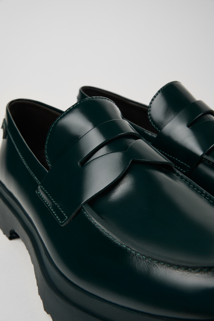 Walden Mocasines verdes de piel para hombre