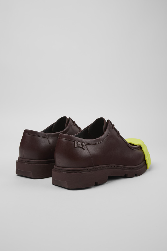 Junction Zapatos de piel color burdeos para hombre