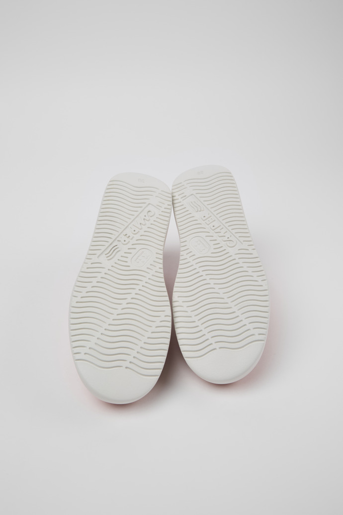 The soles of Runner K21 Orange leather sneakers for women