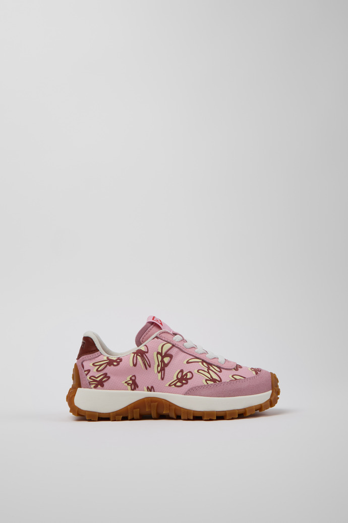 Drif Trail Multicolor Recycled PET and Nubuck Sneakers for Kids.