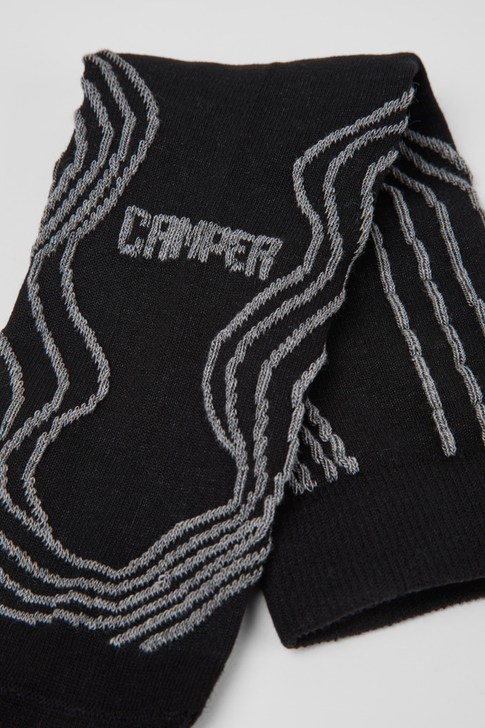 Socks Zwart-grijze sokken van biologisch katoen.