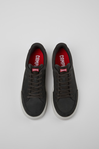 Overhead view of Runner K21 Gray Nubuck Men's Sneakers.