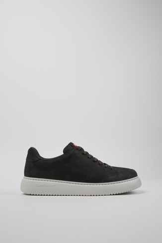 Side view of Runner K21 Gray Nubuck Men's Sneakers.