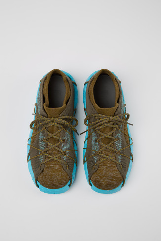 Overhead view of ROKU Green, blue Sneaker for Men